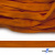 Шнур плетеный (плоский) d-12 мм, (уп.90+/-1м), 100% полиэстер, цв.267 - оранжевый - купить в Зеленодольске. Цена: 8.62 руб.