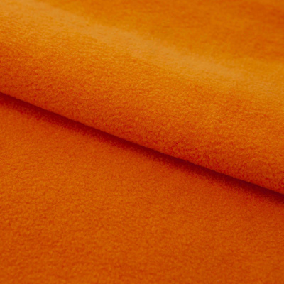 Флис DTY 16-1358, 250 г/м2, шир. 150 см, цвет оранжевый - купить в Зеленодольске. Цена 640.46 руб.
