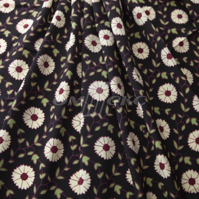Плательная ткань "Фламенко" 10.1, 80 гр/м2, шир.150 см, принт растительный - купить в Зеленодольске. Цена 241.49 руб.
