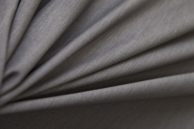 Костюмная ткань с вискозой "Флоренция", 195 гр/м2, шир.150см, цвет св.серый - купить в Зеленодольске. Цена 491.97 руб.