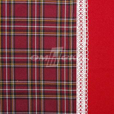 Ткань костюмная клетка 24379 2012, 230 гр/м2, шир.150см, цвет бордовый/бел/жел - купить в Зеленодольске. Цена 539.74 руб.