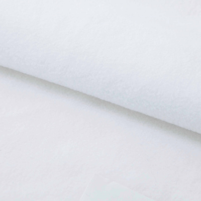 Флис DTY 240 г/м2, White/белый, 150 см (2,77м/кг) - купить в Зеленодольске. Цена 640.46 руб.