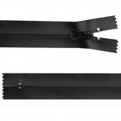Молния водонепроницаемая PVC Т-7, 20 см, неразъемная, цвет чёрный - купить в Зеленодольске. Цена: 21.56 руб.