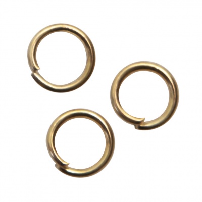 Кольцо  соединительное для бижутерии 5 мм, цв.-золото - купить в Зеленодольске. Цена: 0.44 руб.