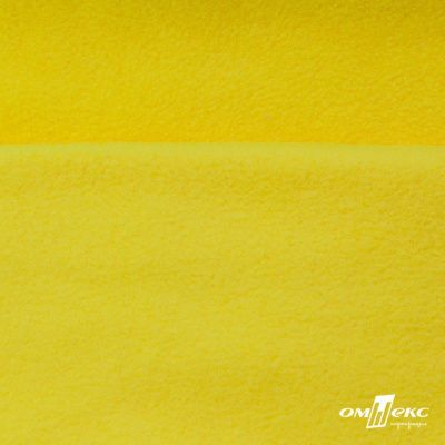 Флис DTY 14-0760, 240 г/м2, шир. 150 см, цвет яркий желтый - купить в Зеленодольске. Цена 640.46 руб.