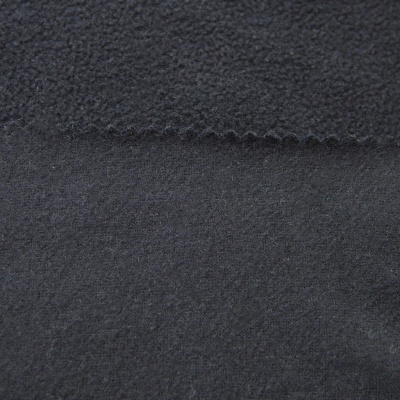 Флис DTY, 130 г/м2, шир. 150 см, цвет чёрный - купить в Зеленодольске. Цена 694.22 руб.