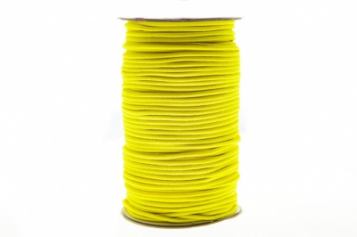 0370-1301-Шнур эластичный 3 мм, (уп.100+/-1м), цв.110 - желтый - купить в Зеленодольске. Цена: 459.62 руб.
