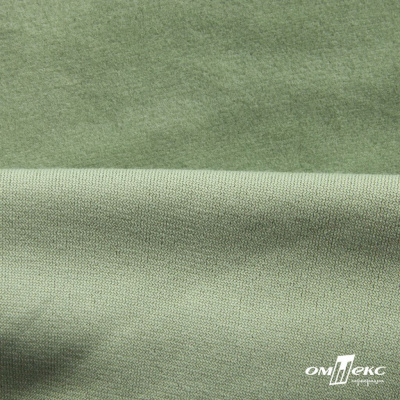 Трикотажное полотно ворсовое 100% полиэфир, шир. 180-185 см,  цвет шалфей - купить в Зеленодольске. Цена 824.46 руб.