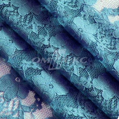 Кружевное полотно стрейч 15A61/BLUE, 100 гр/м2, шир.150см - купить в Зеленодольске. Цена 1 581 руб.