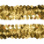 Тесьма с пайетками D16, шир. 30 мм/уп. 25+/-1 м, цвет золото - купить в Зеленодольске. Цена: 1 087.39 руб.