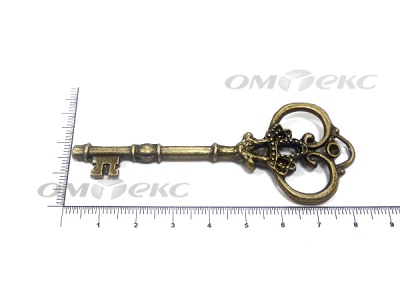 Декоративный элемент для творчества из металла "Ключ"8,5 см  - купить в Зеленодольске. Цена: 26.66 руб.