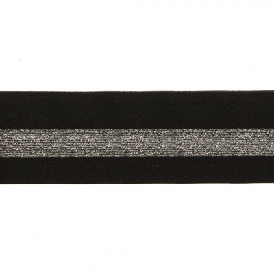 #2/6-Лента эластичная вязаная с рисунком шир.52 мм (45,7+/-0,5 м/бобина) - купить в Зеленодольске. Цена: 69.33 руб.