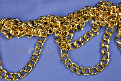 Цепь металл декоративная №11 (17*13) золото (10+/-1 м)  - купить в Зеленодольске. Цена: 1 341.87 руб.