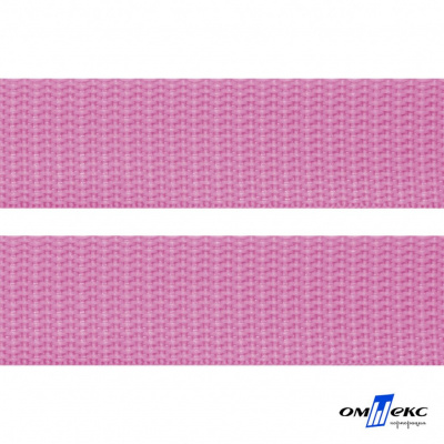 Розовый- цв.513-Текстильная лента-стропа 550 гр/м2 ,100% пэ шир.30 мм (боб.50+/-1 м) - купить в Зеленодольске. Цена: 475.36 руб.