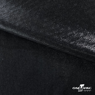 Трикотажное полотно голограмма, шир.140 см, #602 -чёрный/чёрный - купить в Зеленодольске. Цена 385.88 руб.