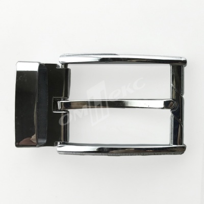 Пряжка металлическая для мужского ремня 845005А#2 (шир.ремня 40 мм), цв.-никель - купить в Зеленодольске. Цена: 110.29 руб.