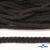 Шнур плетеный d-6 мм круглый, 70% хлопок 30% полиэстер, уп.90+/-1 м, цв.1078-черный - купить в Зеленодольске. Цена: 588 руб.