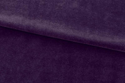Бархат стрейч, 240 гр/м2, шир.160см, (2,4 м/кг), цвет 27/фиолет - купить в Зеленодольске. Цена 886.02 руб.