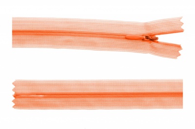 Молния потайная Т3 849, 50 см, капрон, цвет оранжевый - купить в Зеленодольске. Цена: 8.87 руб.