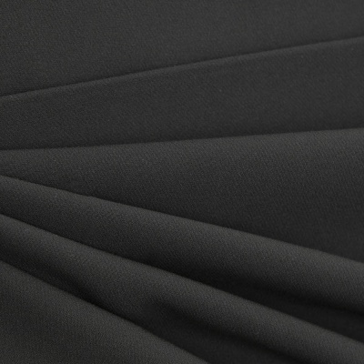 Костюмная ткань "Элис", 220 гр/м2, шир.150 см, цвет чёрный - купить в Зеленодольске. Цена 308 руб.