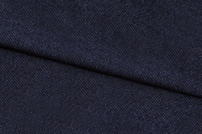 Ткань джинсовая №96, 160 гр/м2, шир.148см, цвет т.синий - купить в Зеленодольске. Цена 350.42 руб.