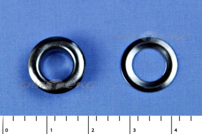 Люверсы металлические, блочка/кольцо, №5 (8 мм) упак.1000 шт- цв.никель - купить в Зеленодольске. Цена: 392 руб.