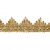 Тесьма металлизированная 0384-0240, шир. 40 мм/уп. 25+/-1 м, цвет золото - купить в Зеленодольске. Цена: 490.74 руб.