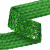 Тесьма с пайетками D4, шир. 35 мм/уп. 25+/-1 м, цвет зелёный - купить в Зеленодольске. Цена: 1 308.30 руб.