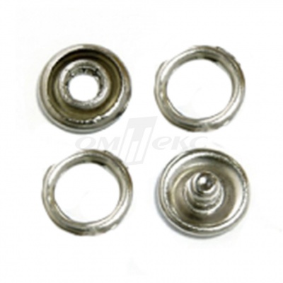 Кнопки рубашечные 10,5 мм никель New Star (кольцо) - купить в Зеленодольске. Цена: 5.80 руб.