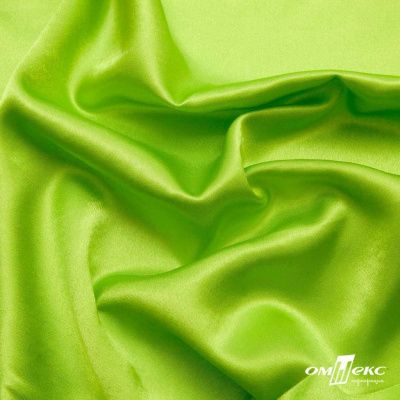 Поли креп-сатин 15-0545, 125 (+/-5) гр/м2, шир.150см, цвет салатовый - купить в Зеленодольске. Цена 155.57 руб.