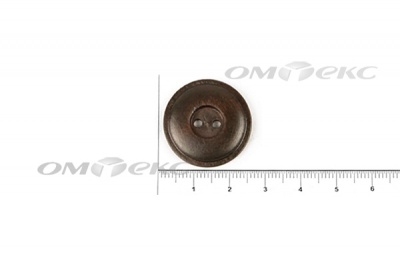 Пуговица деревянная круглая №54 (25мм) - купить в Зеленодольске. Цена: 4.12 руб.