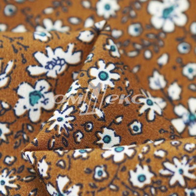 Плательная ткань "Фламенко" 11.1, 80 гр/м2, шир.150 см, принт растительный - купить в Зеленодольске. Цена 239.03 руб.
