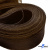 Регилиновая лента, шир.65мм, (уп.25 ярд), цв.- коричневый - купить в Зеленодольске. Цена: 499.43 руб.