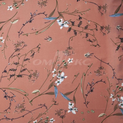 Плательная ткань "Фламенко" 2.1, 80 гр/м2, шир.150 см, принт растительный - купить в Зеленодольске. Цена 311.05 руб.