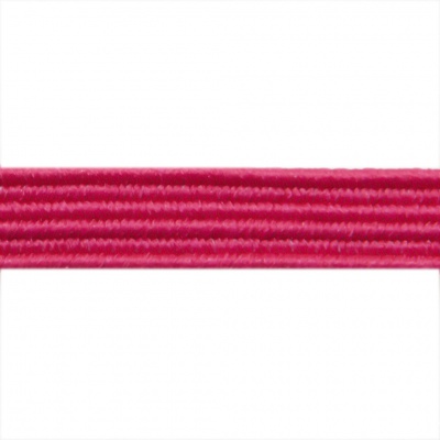 Резиновые нити с текстильным покрытием, шир. 6 мм ( упак.30 м/уп), цв.- 84-фуксия - купить в Зеленодольске. Цена: 155.22 руб.