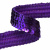 Тесьма с пайетками 12, шир. 20 мм/уп. 25+/-1 м, цвет фиолет - купить в Зеленодольске. Цена: 778.19 руб.