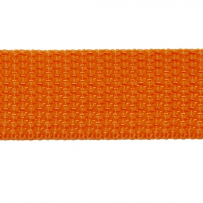 Стропа текстильная, шир. 25 мм (в нам. 50+/-1 ярд), цвет оранжевый - купить в Зеленодольске. Цена: 409.94 руб.