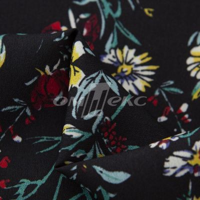 Плательная ткань "Фламенко" 6.2, 80 гр/м2, шир.150 см, принт растительный - купить в Зеленодольске. Цена 239.03 руб.