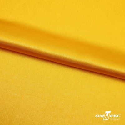 Поли креп-сатин 13-0859, 125 (+/-5) гр/м2, шир.150см, цвет жёлтый - купить в Зеленодольске. Цена 155.57 руб.
