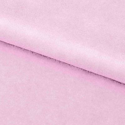 Велюр JS LIGHT 1, 220 гр/м2, шир.150 см, (3,3 м/кг), цвет бл.розовый - купить в Зеленодольске. Цена 1 055.34 руб.