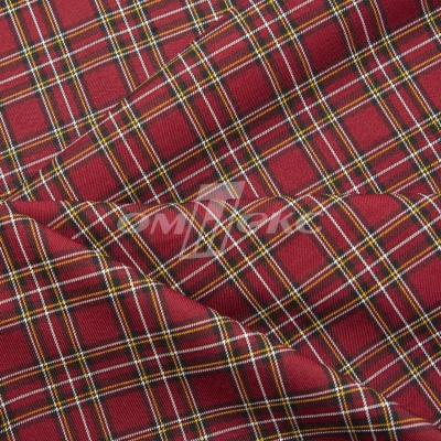 Ткань костюмная клетка 24379 2012, 230 гр/м2, шир.150см, цвет бордовый/бел/жел - купить в Зеленодольске. Цена 545.24 руб.