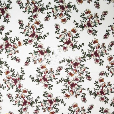 Плательная ткань "Фламенко" 23.1, 80 гр/м2, шир.150 см, принт растительный - купить в Зеленодольске. Цена 264.56 руб.