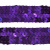 Тесьма с пайетками 12, шир. 20 мм/уп. 25+/-1 м, цвет фиолет - купить в Зеленодольске. Цена: 778.19 руб.
