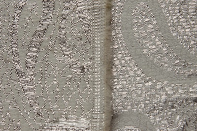 Ткань костюмная жаккард, 135 гр/м2, шир.150см, цвет белый№19 - купить в Зеленодольске. Цена 441.94 руб.