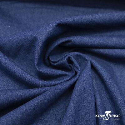 Ткань костюмная "Джинс", 315 г/м2, 100% хлопок, шир. 150 см,   Цв. 7/ Dark blue - купить в Зеленодольске. Цена 588 руб.