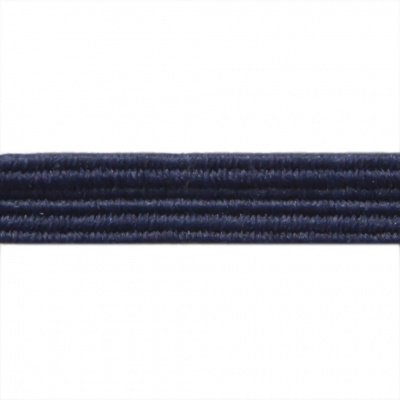 Резиновые нити с текстильным покрытием, шир. 6 мм ( упак.30 м/уп), цв.- 117-т.синий - купить в Зеленодольске. Цена: 152.05 руб.