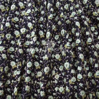 Плательная ткань "Софи" 8.1, 75 гр/м2, шир.150 см, принт растительный - купить в Зеленодольске. Цена 243.96 руб.