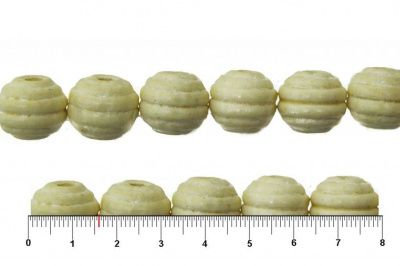 0309-Бусины деревянные "ОмТекс", 16 мм, упак.50+/-3шт, цв.035-белый - купить в Зеленодольске. Цена: 62.22 руб.