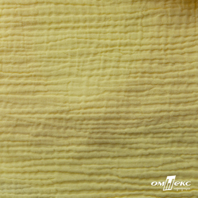 Ткань Муслин, 100% хлопок, 125 гр/м2, шир. 135 см (12-0824) цв.лимон нюд - купить в Зеленодольске. Цена 337.25 руб.