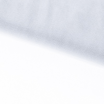 Трикотажное полотно Тюль Кристалл, 100% полиэфир, 16-01/белый, 15гр/м2, шир.160см. - купить в Зеленодольске. Цена 129.70 руб.